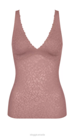 Bras | N024342 Cacao ZERO FEEL LACE Bra shirt Women sloggi