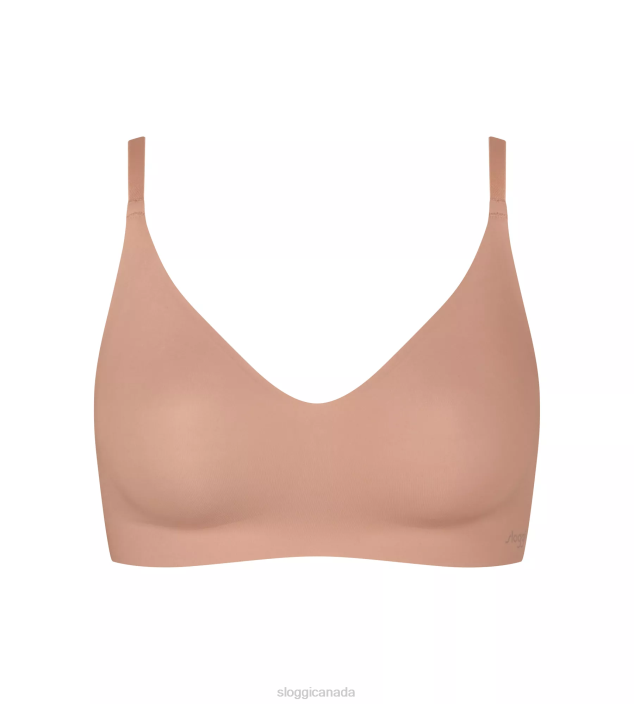 Bras | N024458 Cameo brown ZERO MICROFIBRE 2.0 Bralette Women sloggi - Image 1