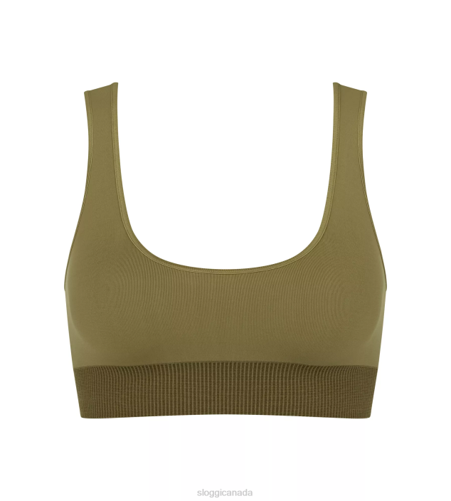 Bras | N024476 Martini Olive EVER INFUSED CBD Bra-top Women sloggi - Image 1