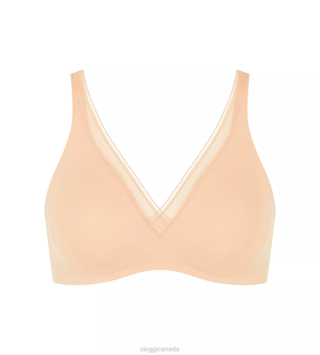 Bras | N024509 Powder orange BODY ADAPT TWIST Padded bra Women sloggi - Image 1