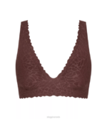 Bras | N024624 Ebony brown ZERO FEEL LACE Top Women sloggi