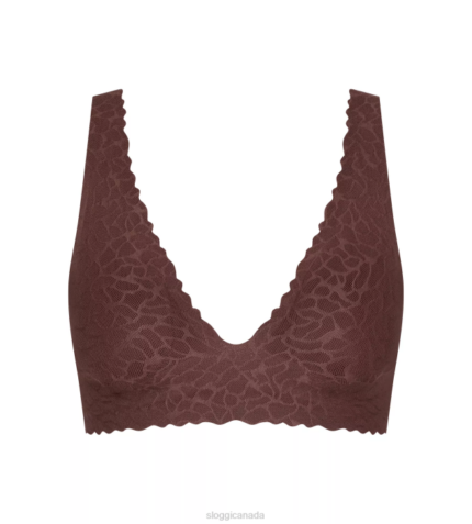 Bras | N024624 Ebony brown ZERO FEEL LACE Top Women sloggi