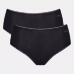 Knickers | N024107 Black GO Highwaist knickers Women sloggi