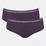 Knickers | N024132 Blueberry GO RIBBED Hipster knickers Women sloggi