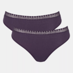 Knickers | N024144 Blueberry GO RIBBED Tai knickers Women sloggi