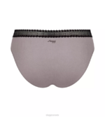 Knickers | N024152 Black Combination GO RIBBED Tai knickers Women sloggi - Image 4