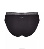 Knickers | N024152 Black Combination GO RIBBED Tai knickers Women sloggi - Image 5