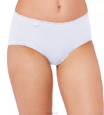 Knickers | N024156 White 24/7 COTTON LACE Midi knickers Women sloggi - Image 2