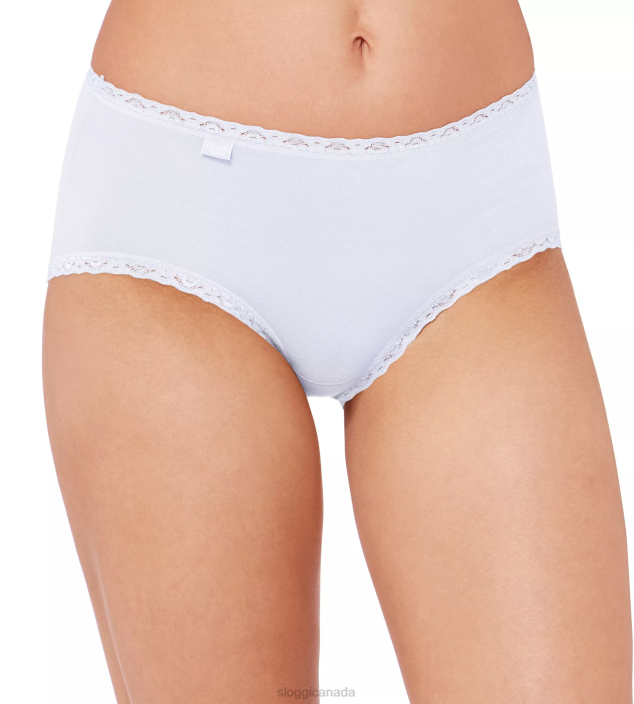 Knickers | N024156 White 24/7 COTTON LACE Midi knickers Women sloggi - Image 2