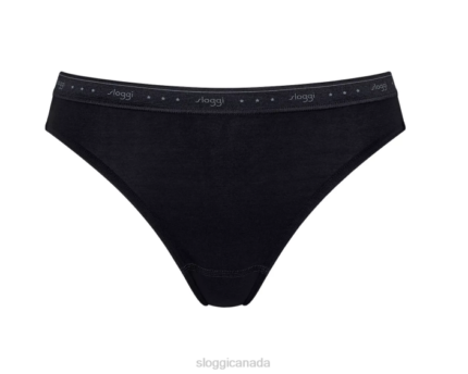 Knickers | N024247 Black 24/7 100 Tai knickers Women sloggi