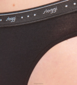 Knickers | N024247 Black 24/7 100 Tai knickers Women sloggi - Image 6