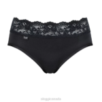 Knickers | N024319 Black ROMANCE Midi knickers Women sloggi