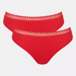 Knickers | N024328 Campari GO RIBBED Tai knickers Women sloggi