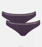 Knickers | N024346 Blueberry GO RIBBED Brazilian knickers Women sloggi