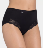 Knickers | N024353 Black ROMANCE Maxi knickers Women sloggi - Image 3