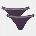 Knickers | N024354 Blueberry GO RIBBED Brazilian knickers Women sloggi