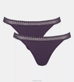 Knickers | N024354 Blueberry GO RIBBED Brazilian knickers Women sloggi