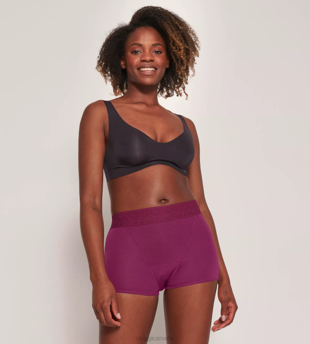 Knickers | N024358 Wine PERIOD PANTS Period short knickers Women sloggi - Image 5