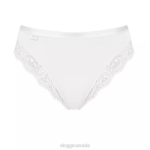 Knickers | N024444 White ROMANCE Tai knickers Women sloggi