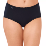 Knickers | N024486 Black 24/7 COTTON LACE Midi knickers Women sloggi