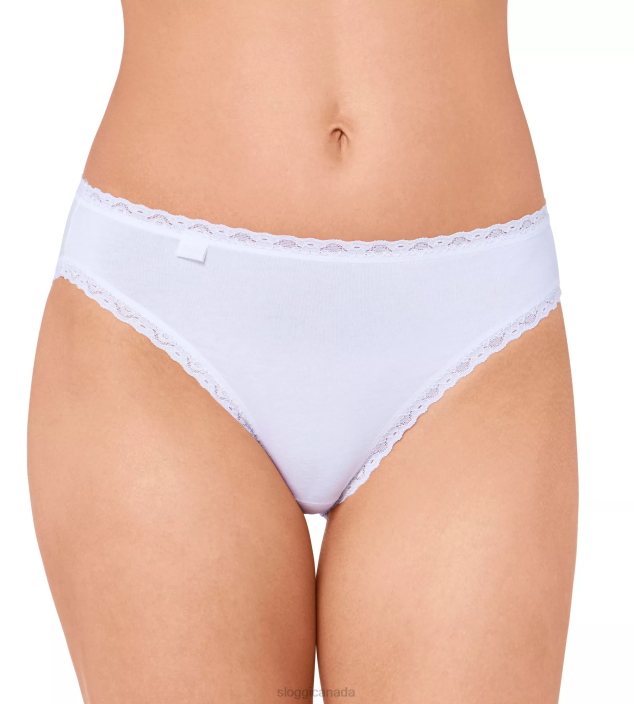 Knickers | N024538 White 24/7 COTTON LACE Tai knickers Women sloggi - Image 1