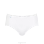 Knickers | N024553 White BASIC+ Midi knickers Women sloggi