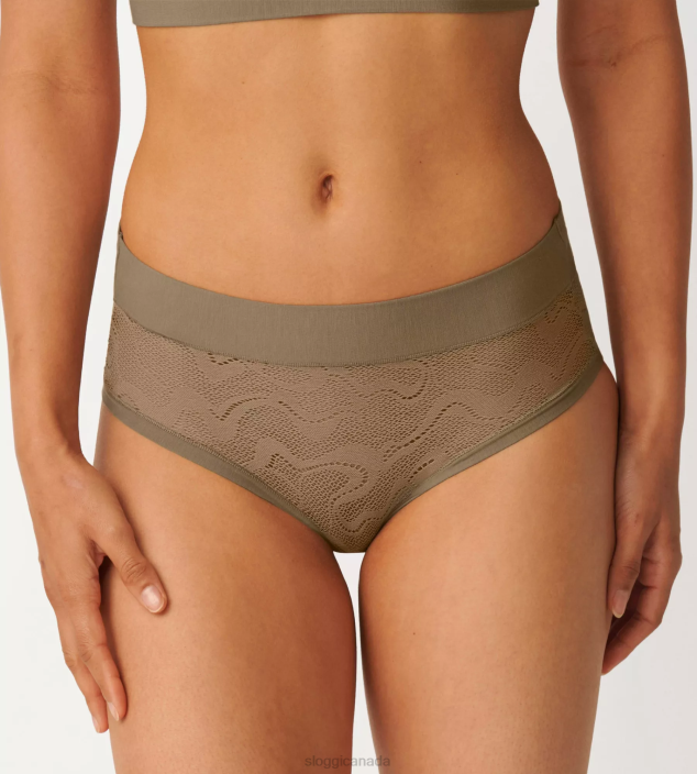 Knickers | N024578 Lead grey GO ALLROUND LACE Midi knickers Women sloggi - Image 3