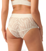 Knickers | N024602 Ecru White S SEVEN Midi knickers Women sloggi - Image 4