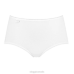 Knickers | N024609 White 24/7 COTTON Midi knickers Women sloggi