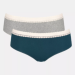 Knickers | N024644 Black GO RIBBED Hipster knickers Women sloggi