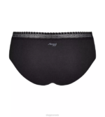 Knickers | N024644 Black GO RIBBED Hipster knickers Women sloggi - Image 4