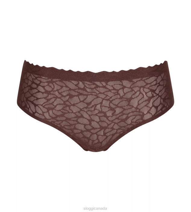 Knickers | N024662 Ebony brown ZERO FEEL LACE Highwaist knickers Women sloggi - Image 1