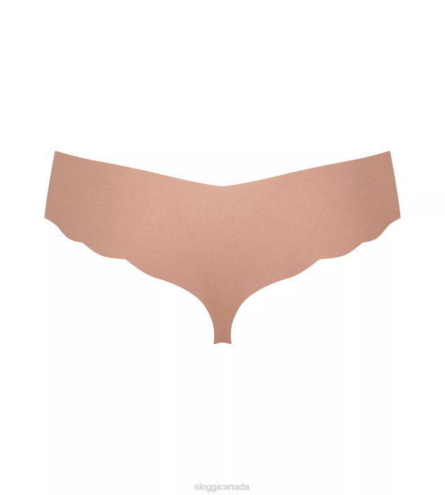 Knickers | N024680 Cameo brown ZERO MODAL 2.0 String Women sloggi - Image 3