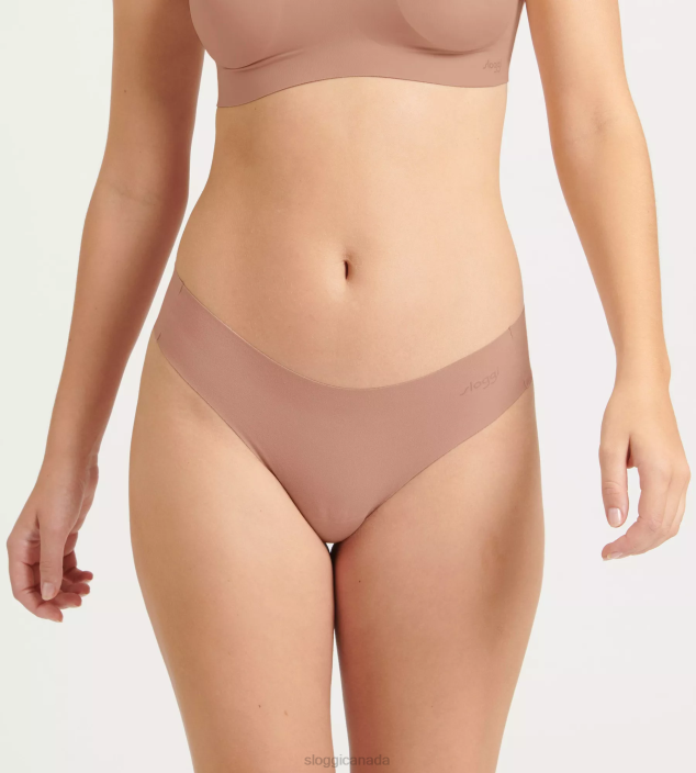 Knickers | N024680 Cameo brown ZERO MODAL 2.0 String Women sloggi - Image 4