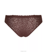 Knickers | N024691 Ebony brown ZERO FEEL LACE Brazilian knickers Women sloggi - Image 2