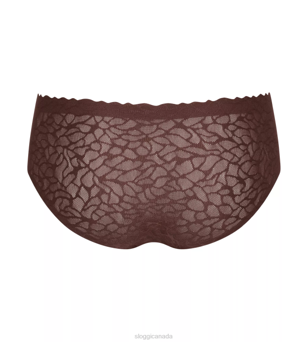 Knickers | N024699 Ebony brown ZERO FEEL LACE Hipster knickers Women sloggi - Image 2