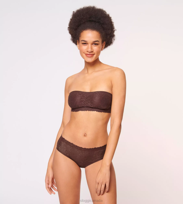 Knickers | N024699 Ebony brown ZERO FEEL LACE Hipster knickers Women sloggi - Image 5