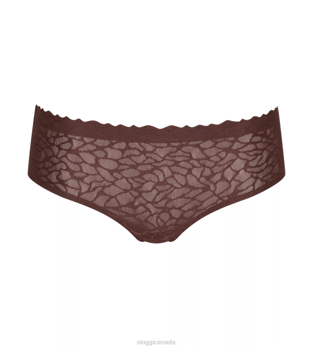 Knickers | N024699 Ebony brown ZERO FEEL LACE Hipster knickers Women sloggi - Image 1