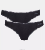 Knickers | N02479 Black GO Brazilian knickers Women sloggi - Image 2