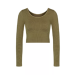 Loungewear | N024461 Martini Olive EVER INFUSED CBD Long-sleeve top Women sloggi