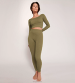Loungewear | N024461 Martini Olive EVER INFUSED CBD Long-sleeve top Women sloggi - Image 5