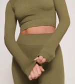 Loungewear | N024461 Martini Olive EVER INFUSED CBD Long-sleeve top Women sloggi - Image 6