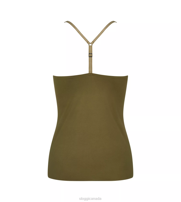 Loungewear | N024540 Dried laver S SUBTLE Top with spaghetti straps Women sloggi - Image 2