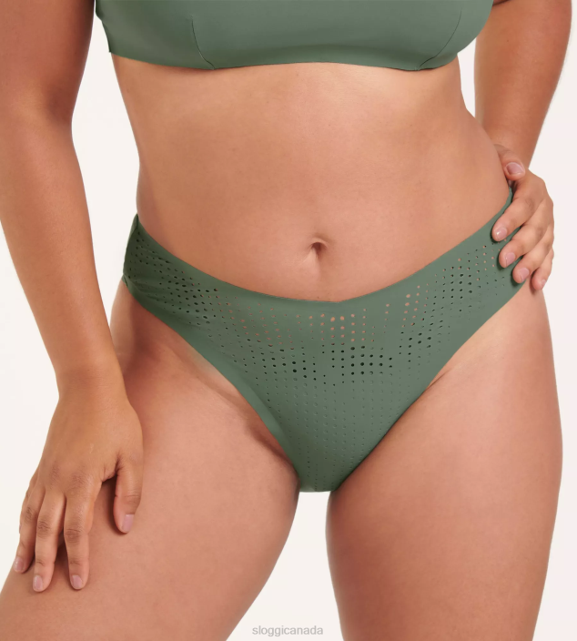 Swimwear N024232 Urban green SHORE ARIENZO Highleg bikini bottoms Women sloggi - Image 3
