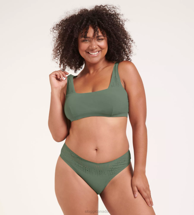 Swimwear N024232 Urban green SHORE ARIENZO Highleg bikini bottoms Women sloggi - Image 5