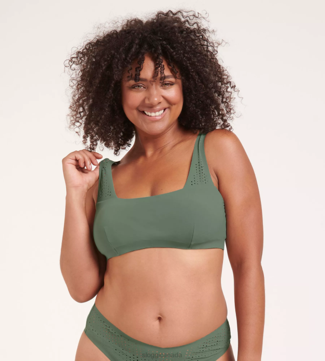 Swimwear N024355 Urban green SHORE ARIENZO Bikini top with removable pads Women sloggi - Image 3