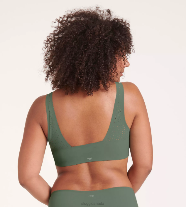 Swimwear N024355 Urban green SHORE ARIENZO Bikini top with removable pads Women sloggi - Image 4