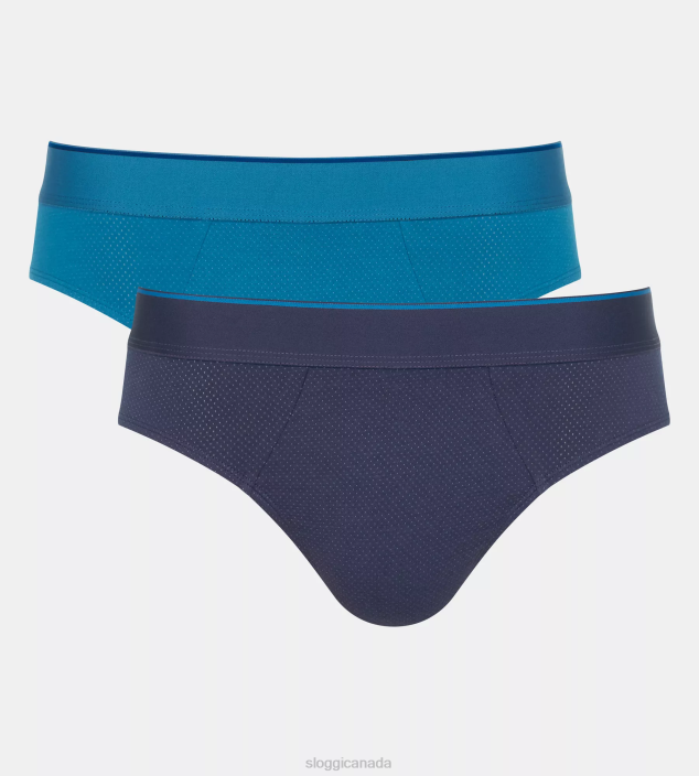 Underwear N024735 Blue - Dark Combination EVER AIRY midi briefs Men sloggi - Image 1
