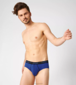 Underwear N024744 Black - Blue Combination START midi briefs Men sloggi - Image 2