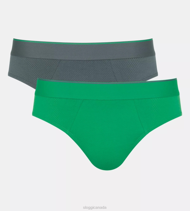 Underwear N024764 Green - Light Combination EVER AIRY midi briefs Men sloggi - Image 1